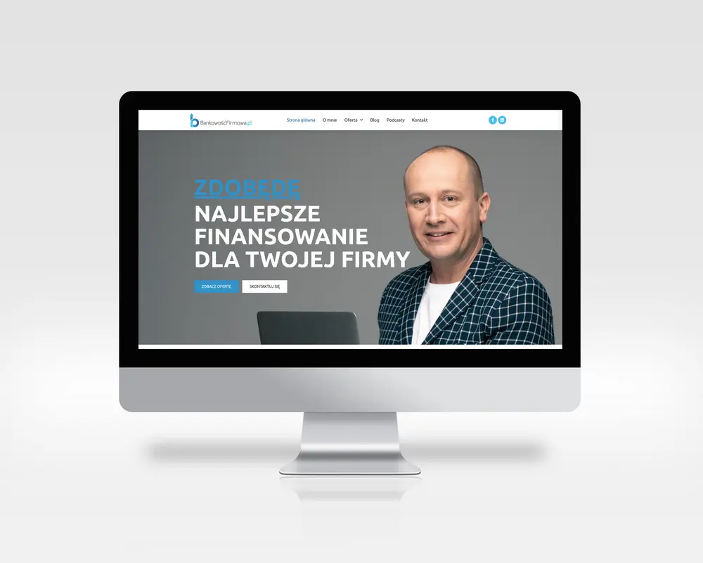 Wykonanie strony internetowej dla BankowośćFirmowa.pl