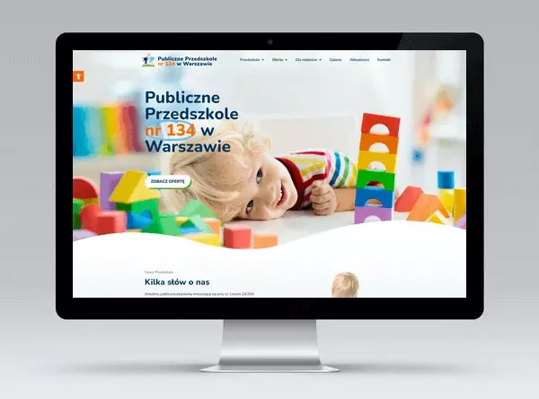 Wykonanie strony Publiczne Przedszkole nr 134 w Warszawie