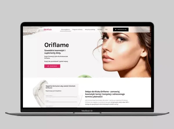 Wykonanie strony dla konsultantki Oriflame
