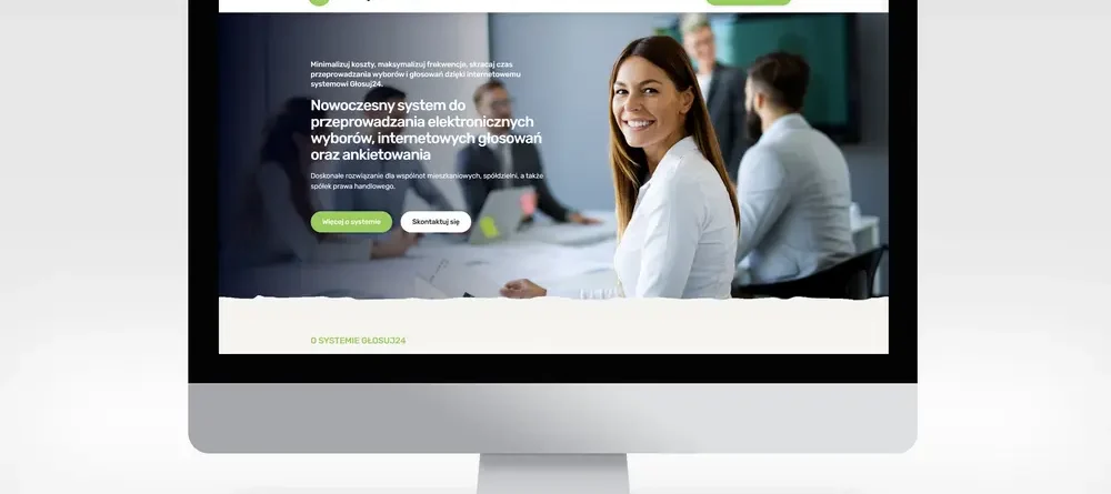 Wykonanie strony internetowej dla Głosuj24.pl