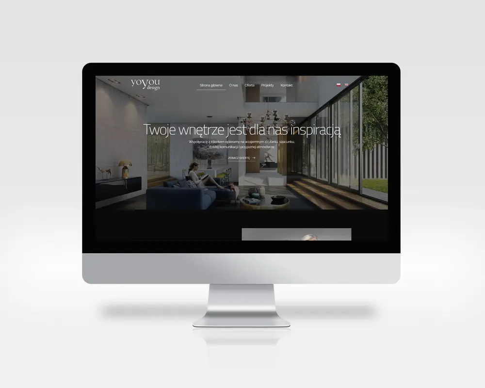 Wykonanie strony internetowej dla YoYou Design Wnętrza