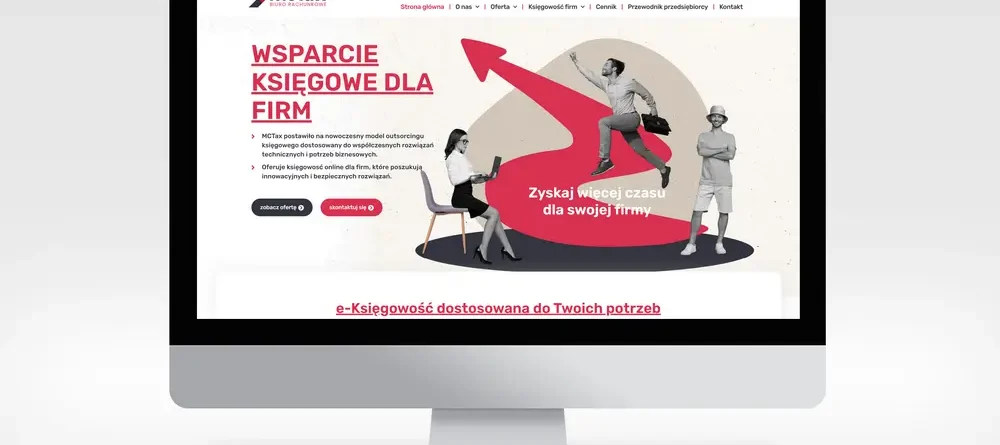 Wykonanie strony internetowej i logo dla MCTax