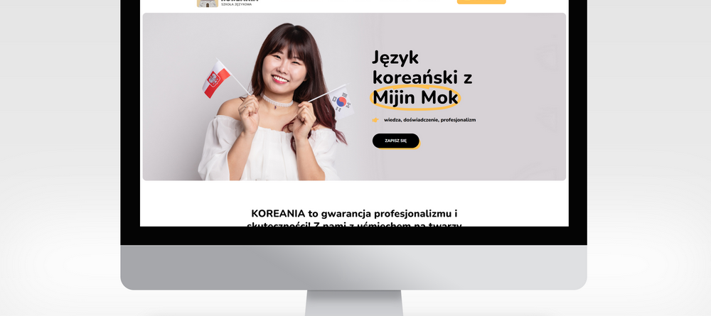 Wykonanie strony internetowej dla Koreania.pl