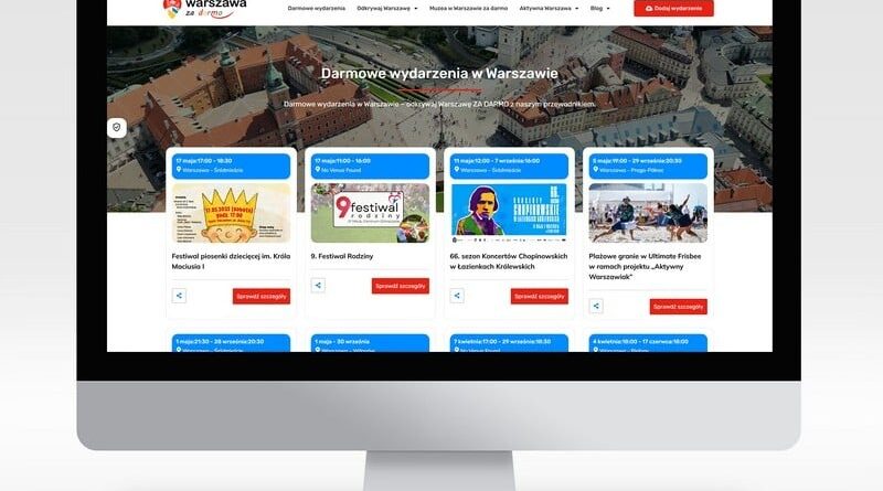 wykonanie strony warszawazadarmo-pl