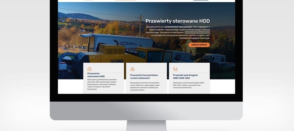 Wykonanie strony internetowej ABDRILL