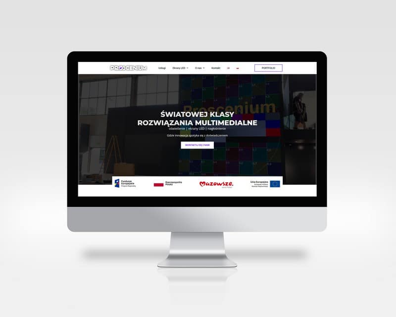 Wykonanie strony internetowej prosceniummedia