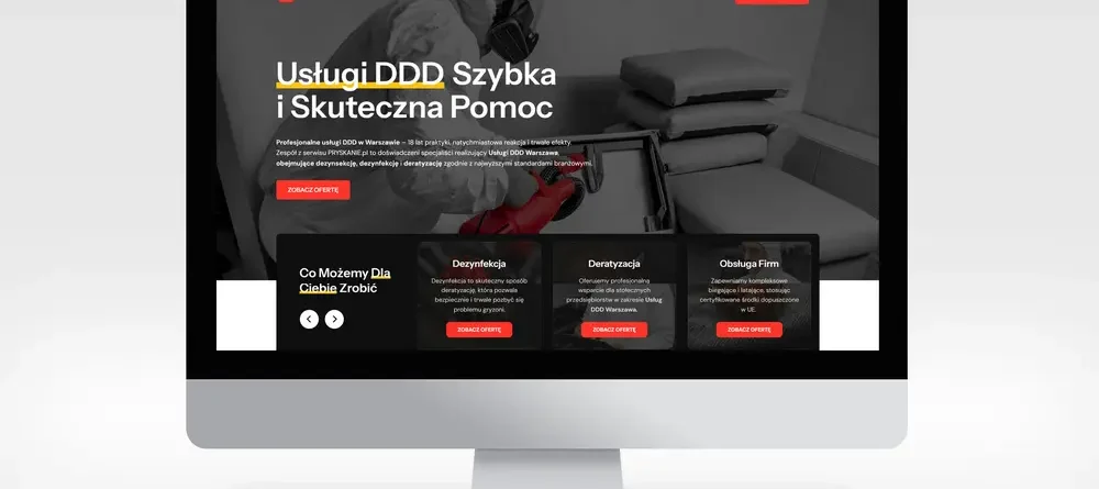 Wykonanie strony internetowej Pryskanie.pl