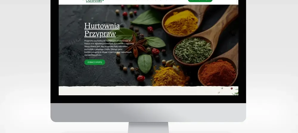 Wykonanie strony internetowej dla AromatycznePrzyprawy.pl